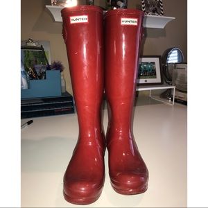Hunter Tall Red Rain Boots
